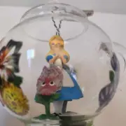 Disney Parks Alice in Wonderland Glass Teapot Ornament NWT