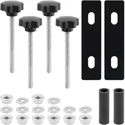 6 Pcs Traction Board Mounting Kit, Mounting Pins Kits for Traction Boards, Adjustable Support Brackets Fit for All Recovery Boards