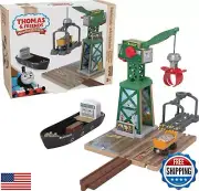 Thomas and Friends Wooden Railway Toy Train Set Brendam Docks Wood Playset wi