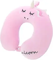 DECORNIJIA Travel Neck Pillow Comfortable Shaped Airplane Cushion for Neck Support Lightweight Portable Design for Adults for Office Travel and Napping Memory