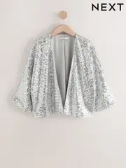 Silver Sequin Jacket (F33021) | $75