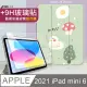 VXTRA 2021 iPad mini 6 第六代 藝術彩繪氣囊支架皮套 保護套(綠底小鴨)+9H玻璃貼(合購價)