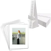 , Self Stick Easel Back Display Sets 12 Inch, Double Wing- Pack of 25, Acid-Free
