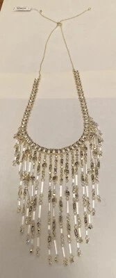 Kendra Scott Maxen Gold Statement Necklace In Smoky Mix $295 New With Tags