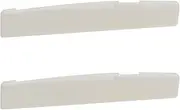eMagTech 2pcs White Guitar String Beef Bone Pillow Compensated Saddle Bone Bridge for Classical Folk Guitar Acoustic Guitar 76x3x13mm