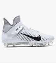 NEW IN BOX NIKE ALPHA MENACE PRO 2 D Mens Size 15 White Cleats
