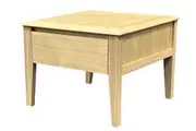 MD Clara Solid Timber 1 Drawer Lamp Table