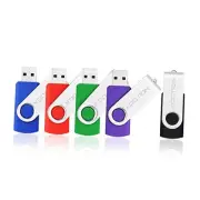 5 X 1GB USB Flash Drives Thumb Drives Pack Memory Stick USB 2.0(5 Colors: