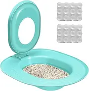 Cat Toilet Training Kit | Pet Potty Teaching Tool,Anti-Tipping Cat Toilet Set Trainer Kit for Home and Apartment Use