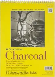 Strathmore Charcoal Spiral Paper Pad 9"X12" 32 Sheets