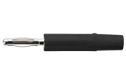 CONN, Banana, PLUG, 10A, BLACK, SOLDER, Banana Test Connectors FK 02 L NI / SW