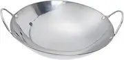 BESPORTBLE Non-Spill Pot Stainless Steel Wok Metal Cooking Pan Cookware for Kitchen Thicken Pot Safe for Home Travel Camping Easy to Use