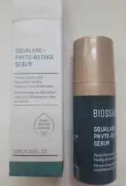 Biossance Squalane + Phyto-Retinol Face Serum .33oz 10ml Travel Size New in Box