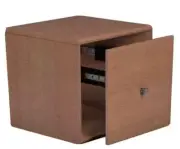 ITSO Storage Cube File Drawer Organize Stackable Woodgrain Maple Finish NEW