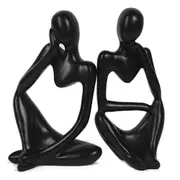 Thinker Statue Resin Abstract Sculpture Thinker Man Statue Collectible Figurines Art