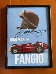 Fangio A4 Framed F1 Printed Poster