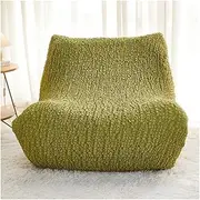 Fireside Chair Cover, Stretch Armless Lounge Chaise Slipcover Lazy Floor Sofa Couch Furniture Protector Bean Bag Couch Cover with Elastic Bottom for Living Room Bedroom (Color : #41)