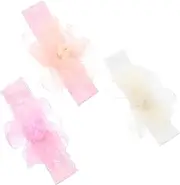 ORFOFE Adorable Multi-layer Flower Lace Headband Soft Elastic Band for Boys Girls
