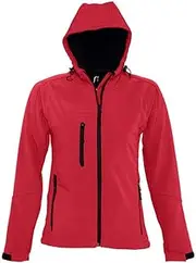 [SOL'S] SOLS Women's Replay Hooded Soft Shell Jacket Pepper Red XXL