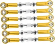 NAMOARLY Car Rod Linkage Kit 6pcs 71mm Turnbuckle Rods Compatible 1/10 Truck Precision