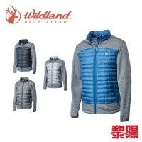 在飛比找蝦皮商城優惠-Wildland 荒野 0A62992 彈性針織拼接羽絨外套