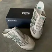 NEW Onitsuka Tiger Mexico 66 sabot slip on beige/green size US 11 EU 45