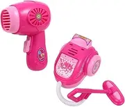 ORFOFE 2pcs Child Simulation Hair Dryer Vacuum Cleaner Toy Play House Mini Home Appliances Set Random Safe Material for Boys and Girls