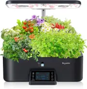 Indoor Hydroponics Growing System Kit with Digital Control Panel, 17 Pods Herb G
