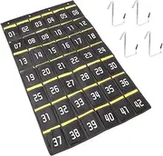 Ciieeo Mobile Phone Storage Bag Class Schedule Pocket Chart Cell Phone Pouch Numbered Pocket Chart for Cell Phones Wall Phone Holder Classroom Pencil Student Non-woven Fabric Charger