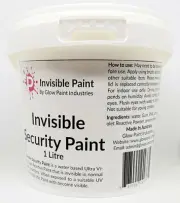 Invisible Paint Blue 4L Litre UV Blacklight Reactive Secret Message AUS Made