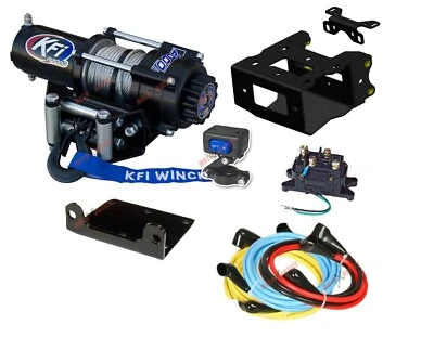 Polaris Sportsman 500 Winch and Mount Plate Kit 2011-2014 2000 lbs KFI ATV
