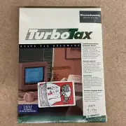 TurboTax Massachusetts State Tax Software 1990 Big Box PC IBM ChipSoft