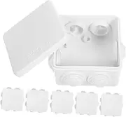 6 Pack Outdoor Electrical Box Weatherproof Cable Cover Abs Plastic Cable Management