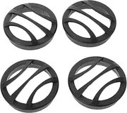 MUSISALY 4pcs Car Audio Speaker Grill Covers Protective Mesh for Tweeters Weather Resistant Plastic Guard Enhances Sound Quality Compatible with Various Automotive Audio Systems