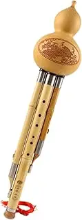 Chinese Wind Instrument Hulusi Instrument Bamboo Hulusi Flute Kit Natural Gourd Flute Detachable Hulusi Flute Calabash Flute