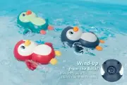 Baby Bathtub Toy Swimming Clockwork (Wind Up Key Random Cartoon)