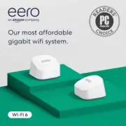 eero 6+ plus 2 pack 2402 Mbps 2 Port 574 Mbps Wireless Router - R010211 Amazon