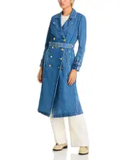 L'Agence Bradley Denim Trench Coat