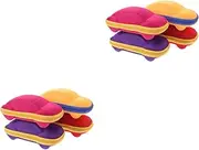 [SAFIGLE] Sets Glasses Storage Holder for Boys and Girls Cute Glasses Case Zipper Portable Sunglasses Case Car Shape Holder Pcs