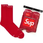 SUPREME X HANES CREW SOCKS 經典文字 中筒襪 / 小腿襪 (RED 紅色) 化學原宿