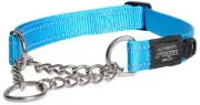 Rogz Utility Control Collar with Chain - Large (Turquoise)