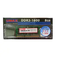 在飛比找Yahoo奇摩購物中心優惠-UMAX DDR3-1600 8GB (1.35V低電壓) 