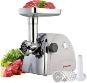 New 1HP Meat Grinder Mincer w/ 1 Blade, 3 Stainless Grinding Plates, 1 Stuffer