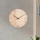 Solid Wood Wall Clock Creative Design Decorative Clock for Home Shop Kitchen