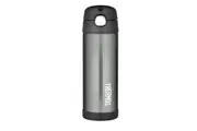 Thermos 470ml Funtainer Vacuum Insulated Drink Bottle Charcoal Stainless Steel
