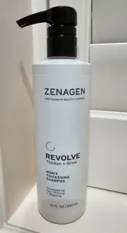 Zenagen Revolve Men's Hair Loss Thickening Shampoo 16oz W/ Pump New & Fresh!
