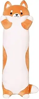 123Arts Shiba Inu Dog Plush Pillow Animal Soft Long Throw Pillow Plush Cushion