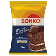 Sonko Rice and Corn Waffles in Dark Chocolate E.Wedel - 5 x 30g - 150g / 5.3oz
