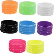 TOKIDNY 8 Pcs Non Skid Silicone Tennis Racket Grip Band Professional Overgrip Protector for Tennis Badminton Durable Easy to Install Multi Use Sports Equipment Grip