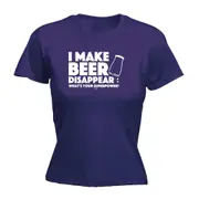 Alcohol Make Beer Disappear Whats Your Superpower - Funny Novelty Womens T-Shirt T Shirt Tshirt